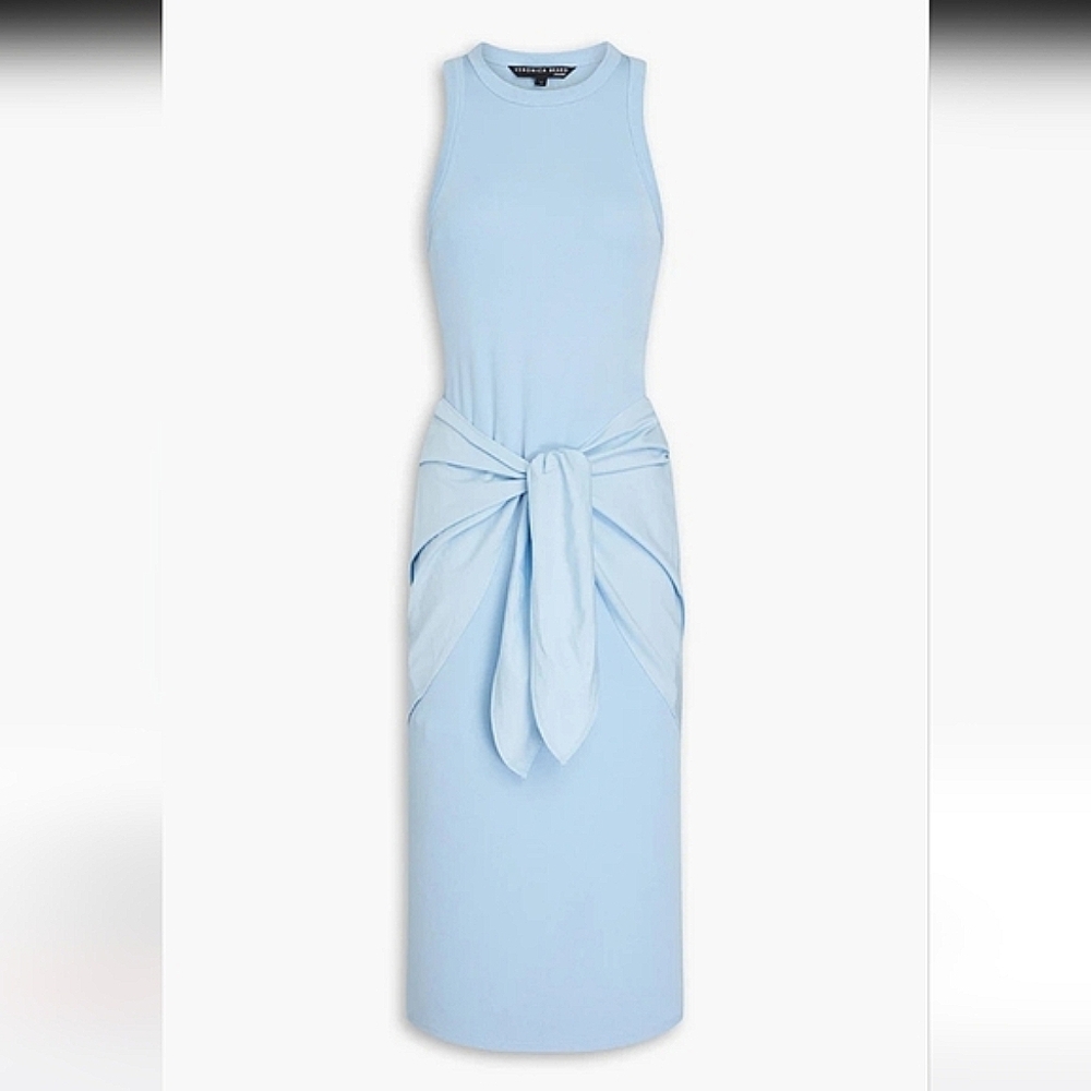 🎁SPECIAL🎁VERONICA BEARD Odeon Layered Ribbed Stretch Midi Dress - Picture 11 of 11